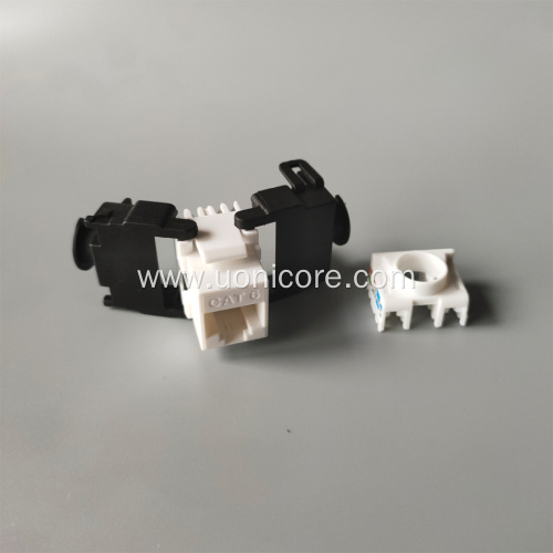 cat6 180 degree unshielded keystone jack dual type